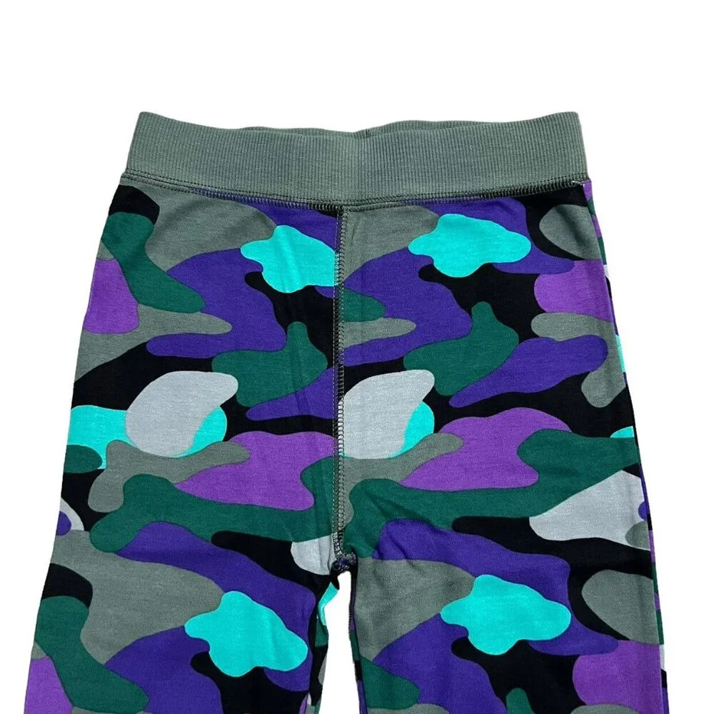 NEW Next 5-6Y Purple Grey & Blue Camouflage Pajamas